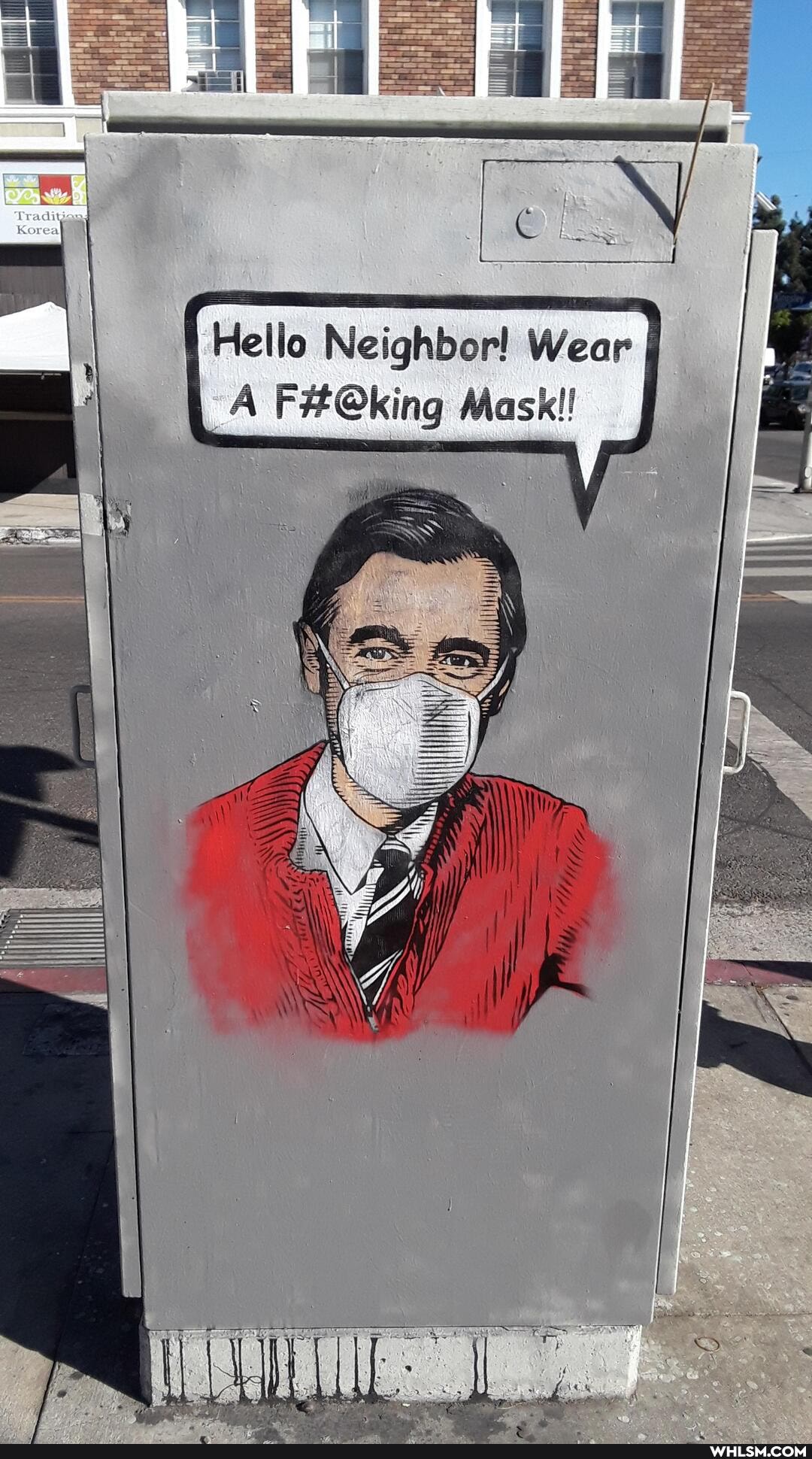 Hello Neighbor! Wear I
_A Mask'!!
ad