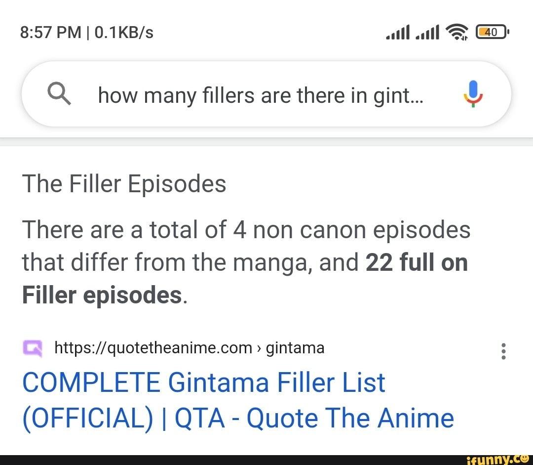 gintama filler list