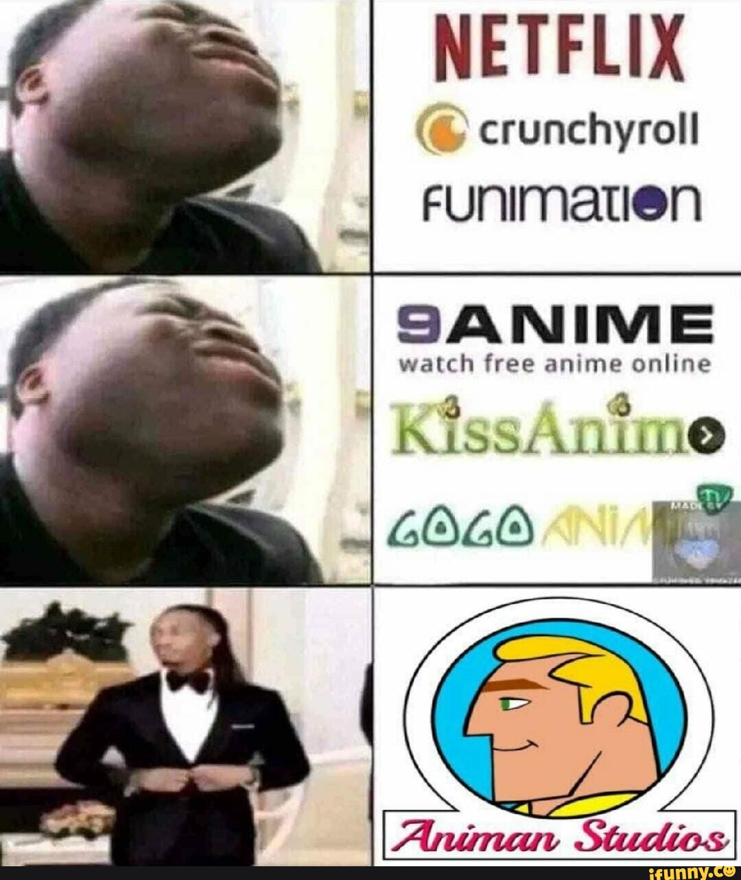 NETFLIX Crunchyroll FUNIMATIEN SANIME Watch Free Anime Online IFunny Netflix crunchyroll funimatien sanime watch free anime online ifunny