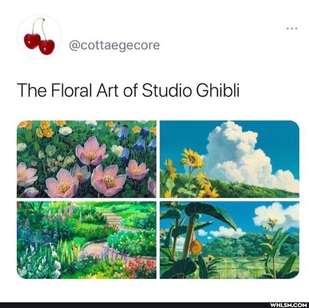 @cottaegecore
The Floral Art of Studio Ghibli
le
INC
bl