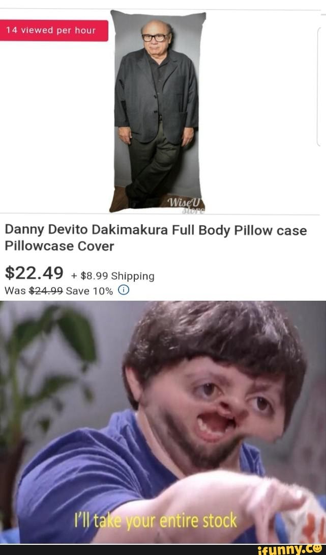 Danny Devito Dakimakura Full Body Pillow case Pillowcase Cover 