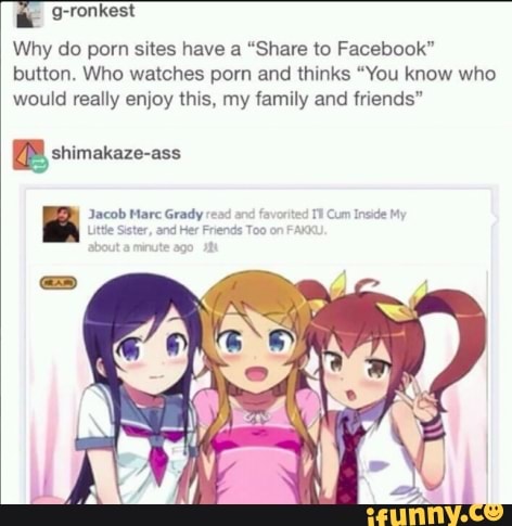 Facebook Cartoon Porn - G-ronkesl Why do porn Sites have a â€œShare to Facebook ...