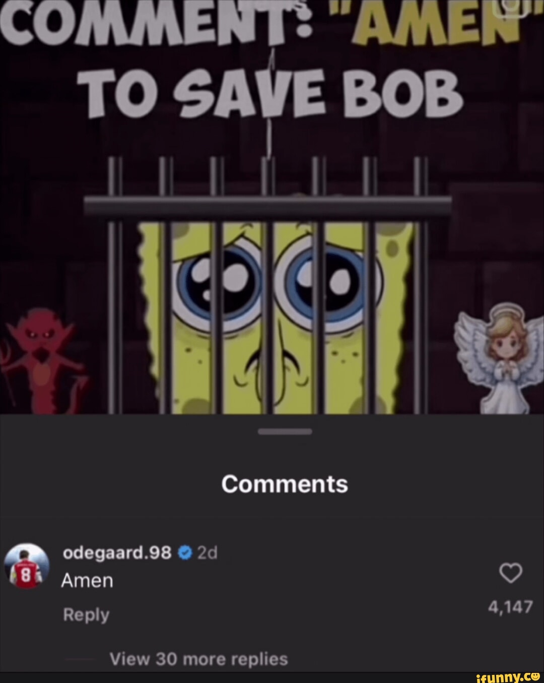 COMMENT AMER TO SAVE BOB Comments odegaard.98 Amen Rep View 30 more