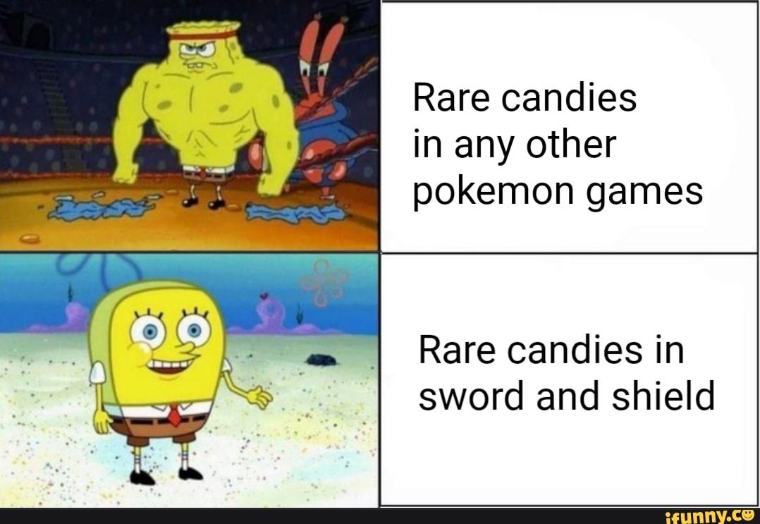 Rare candies in any other pokemon games Rare candies in sword and ...