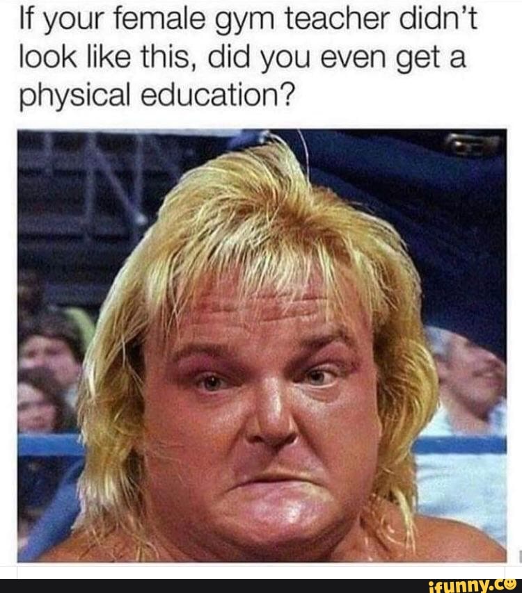 If your female gym teacher didn’t look like this, did you even get a