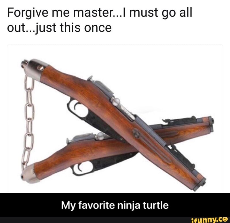 Forgive Me Master Must Go All Out Just This Once My Favorite Ninja Turtle My Favorite Ninja Turtle Ifunny