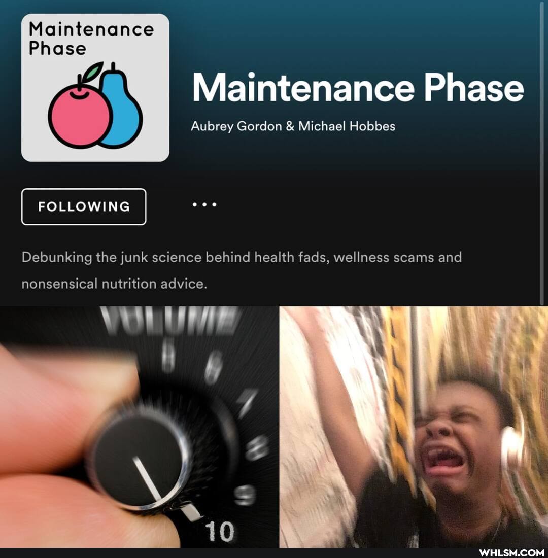 Maintenance
Phase
Maintenance Phase
Aubrey Gordon & Michael Hobbes
FOLLOWING
Debunking the junk science behind health fads, wellness scams and
nonsensical nutrition advice.