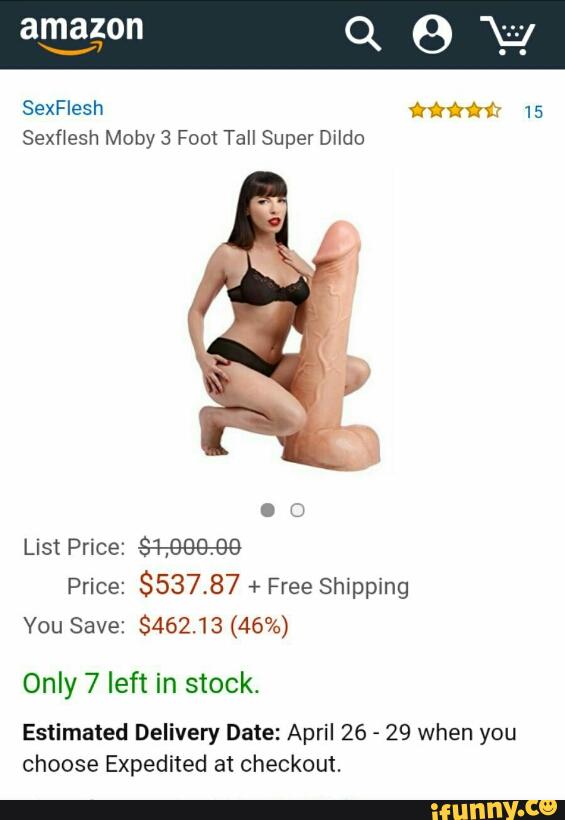 SexFlesh fifififif‘
Sexflesh Moby 3 Foot Tall Super Dildo
List Price: 847996799
Price:
353787 + Free Shipping
You Save: $462.13 (46%)
Only 7 left in stock.
Estimated Delivery Date: April 26
-
29 when you
choose Expedited at checkout.
15