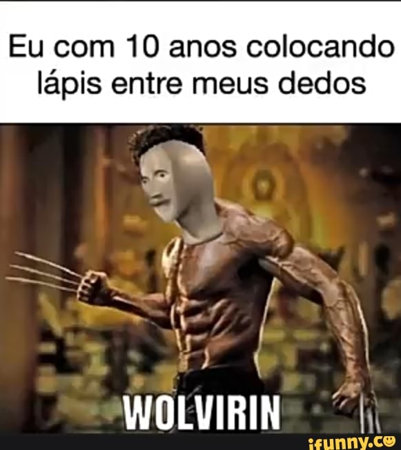 Eu com 10 anos colocando
lápis entre meus dedos