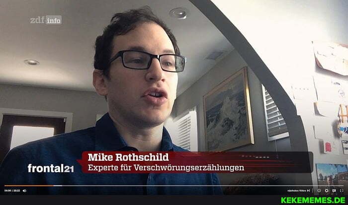 Mike Rothschild frontale Experte für Verschwärungserzählungen
