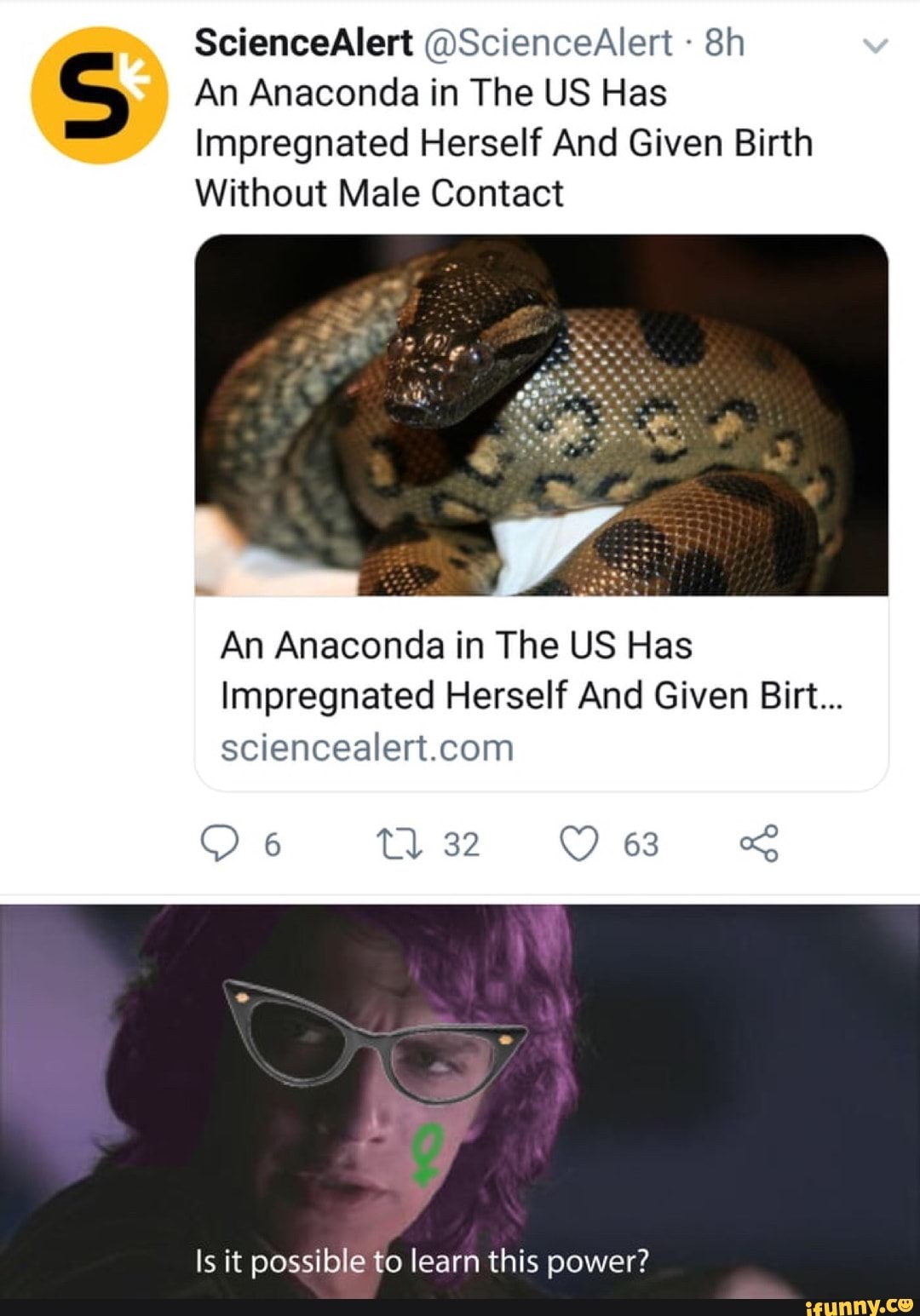 ScienceAlert ScienceAlert 8h An Anaconda in The US Has Impregnated