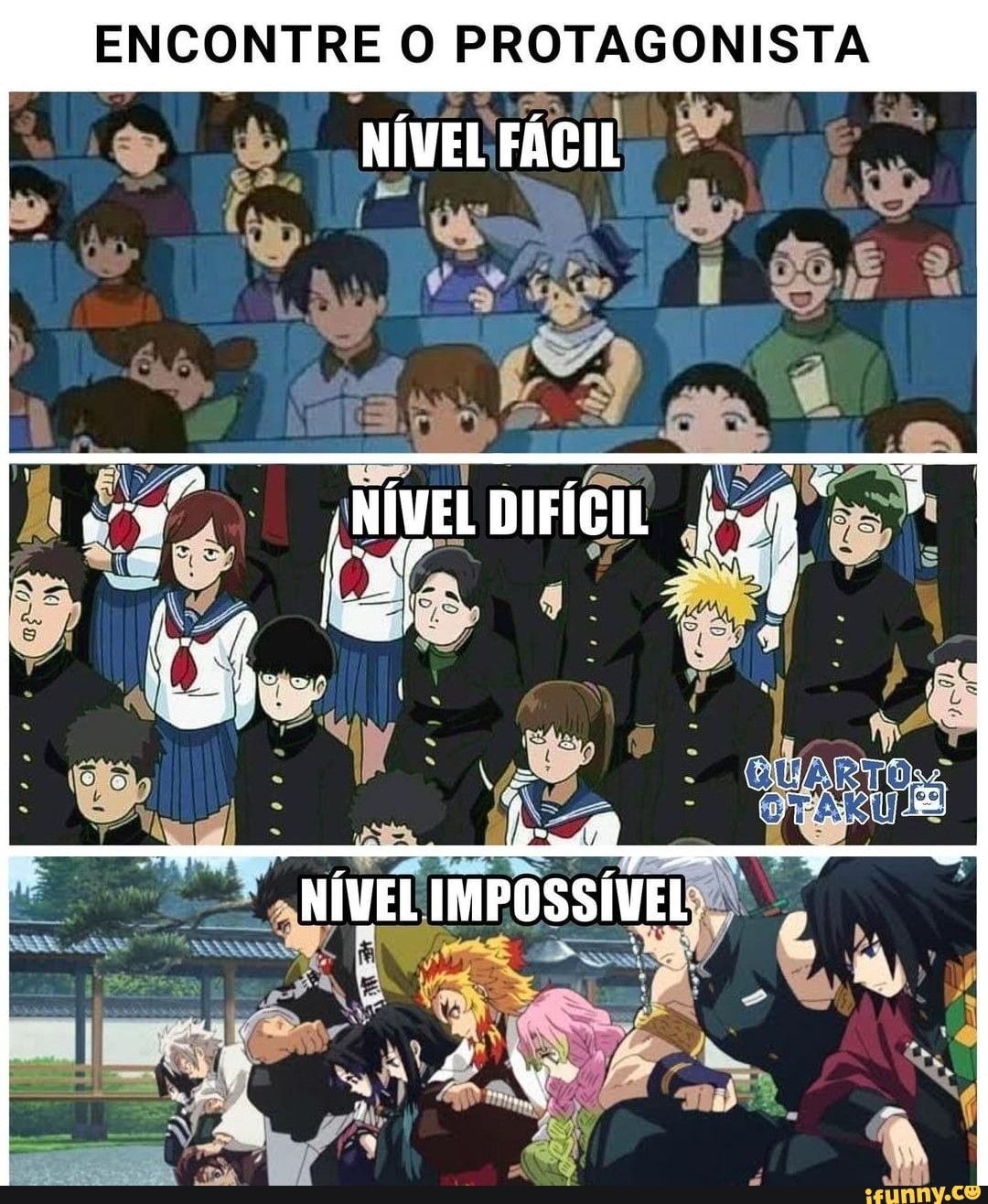 ENCONTRE O PROTAGONISTA
NÍVEL DIFÍCIL