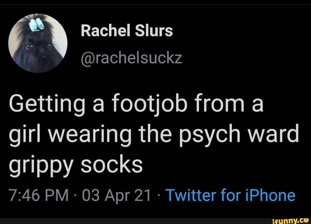 Footjob with psych ward grippy socks