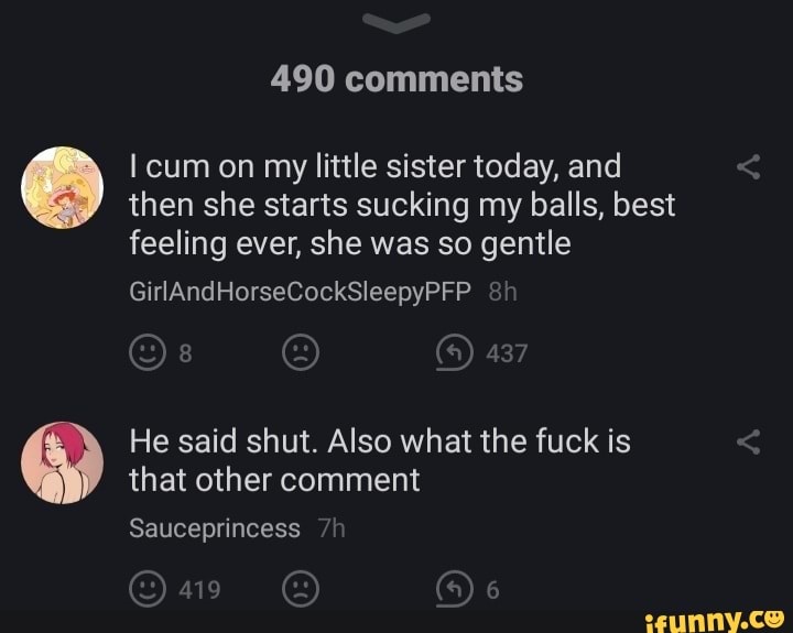 Little Sister Cums