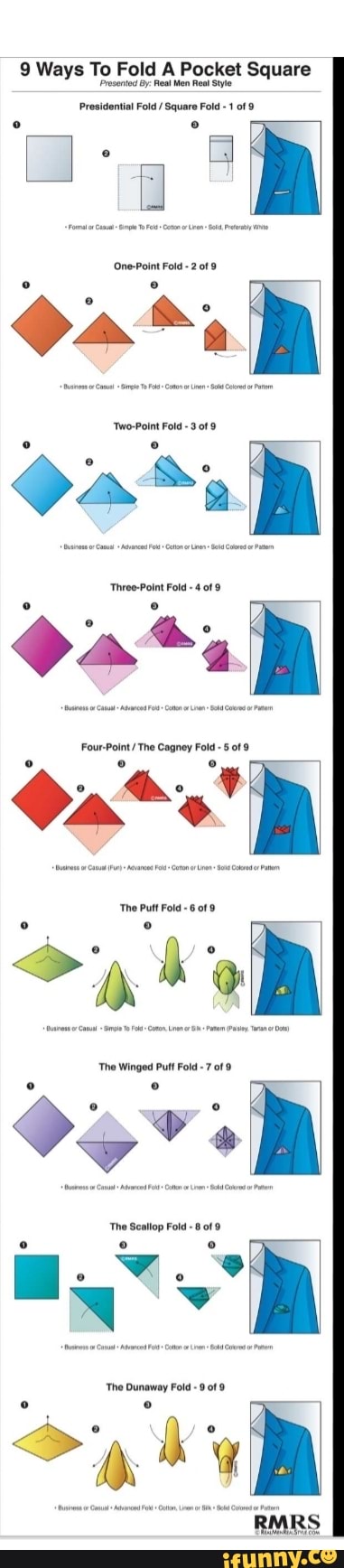 9 Ways To Fold A Pocket Square
Frost 0 Rol Man sl Sie
Presidential Fold Square Fold -1 of 9