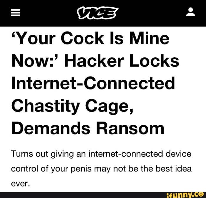 Your cock is mine