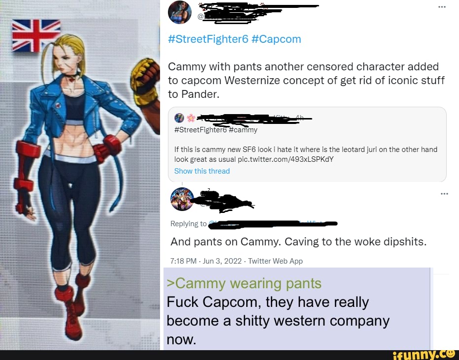  StreetFighter6 Capcom Cammy With Pants Another Censored Character Added To Capcom Westernize 