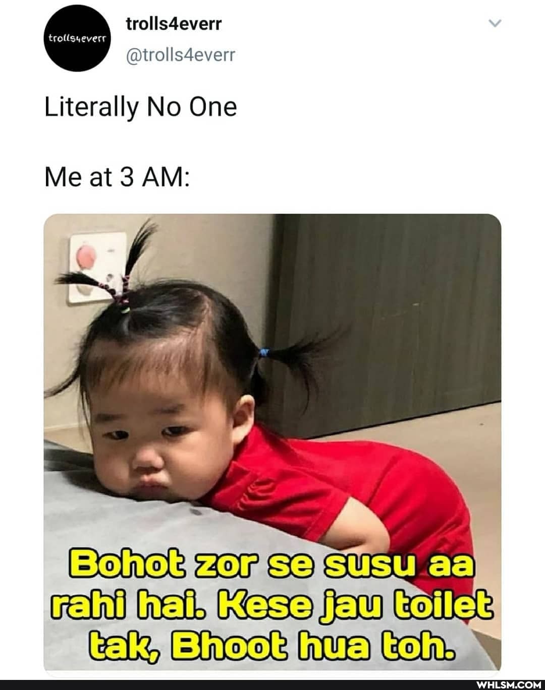 trolls4everr
@trolls4everr
Literally No One
Me at 3 AM:
SS
SUSU
hal,
