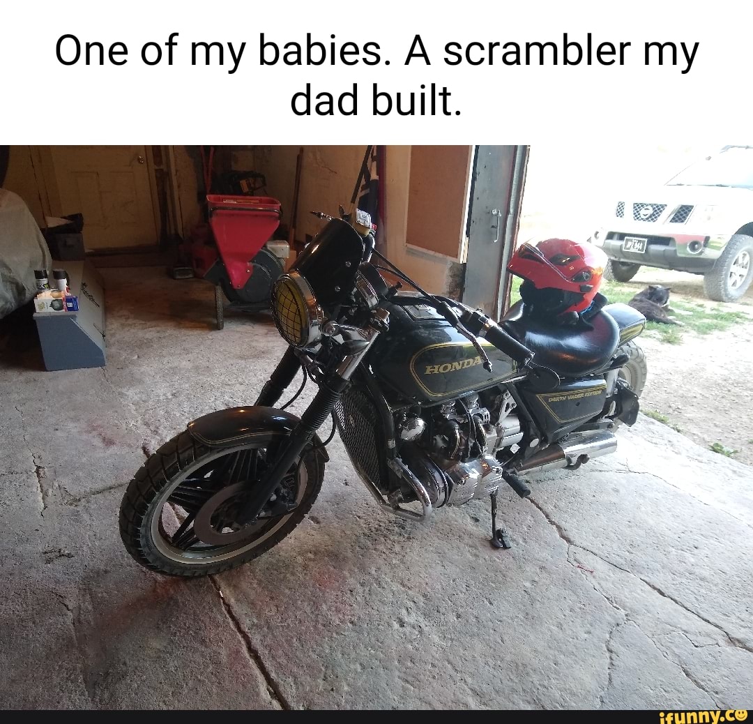 One of my babies. A scrambler my dad built.