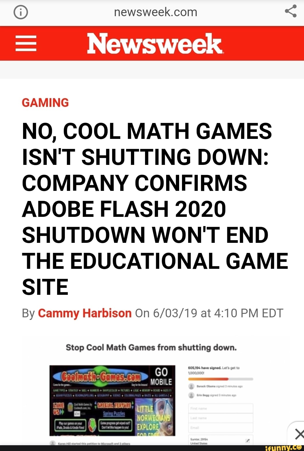 G Newsweek Com Gaming No Cool Math Games Isn T Shutting Down
