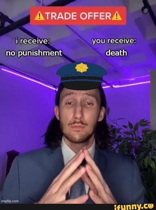 you receive:
ATRADE
no punishment death