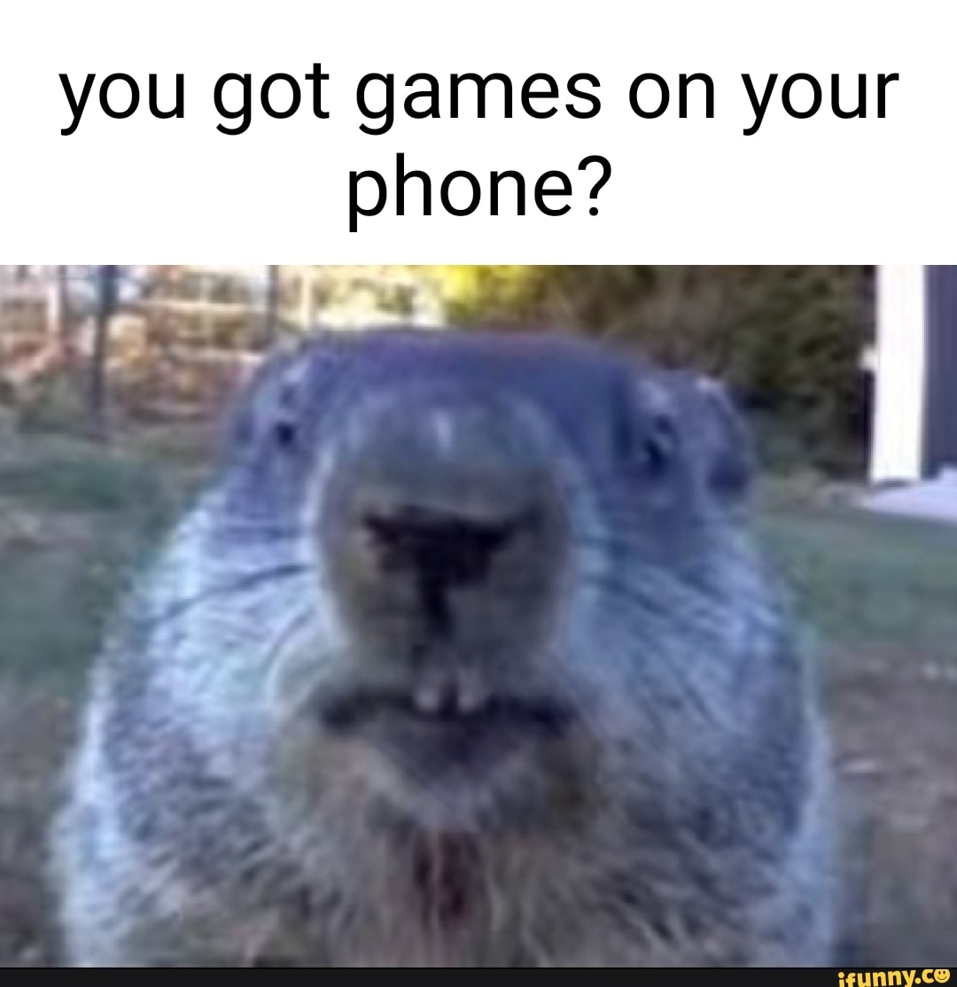 You got games on your phone? iFunny