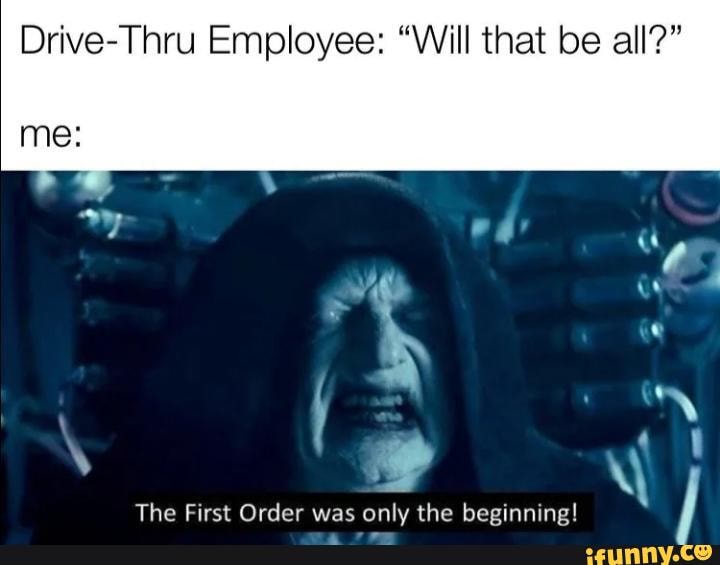 Order Entry Meme Drive-Thru Employee: