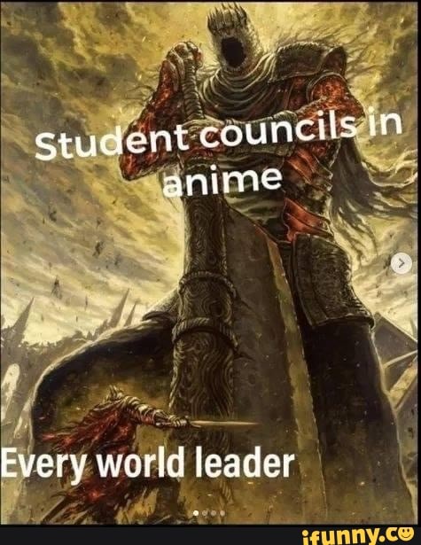 Student councils in anime Every world leader - )