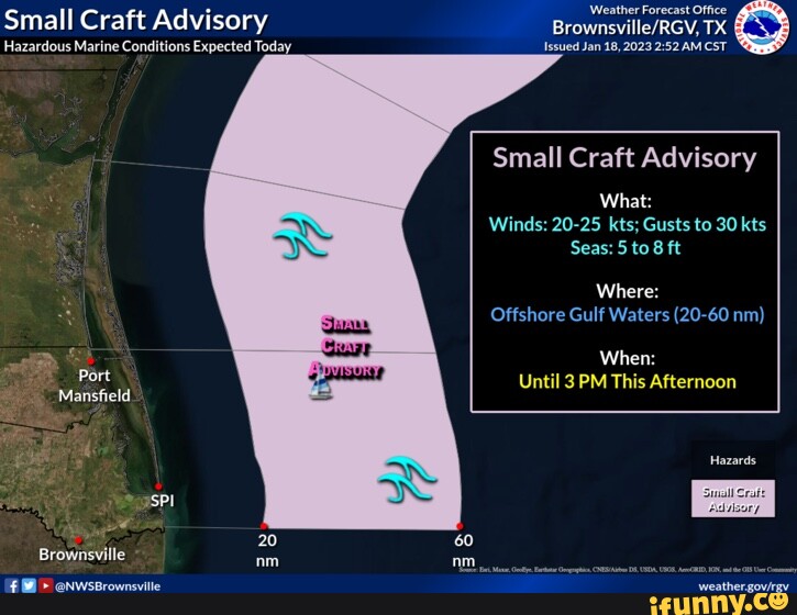 Weather Forecast Office Small Craft Advisory TX Hazardous Marine ...