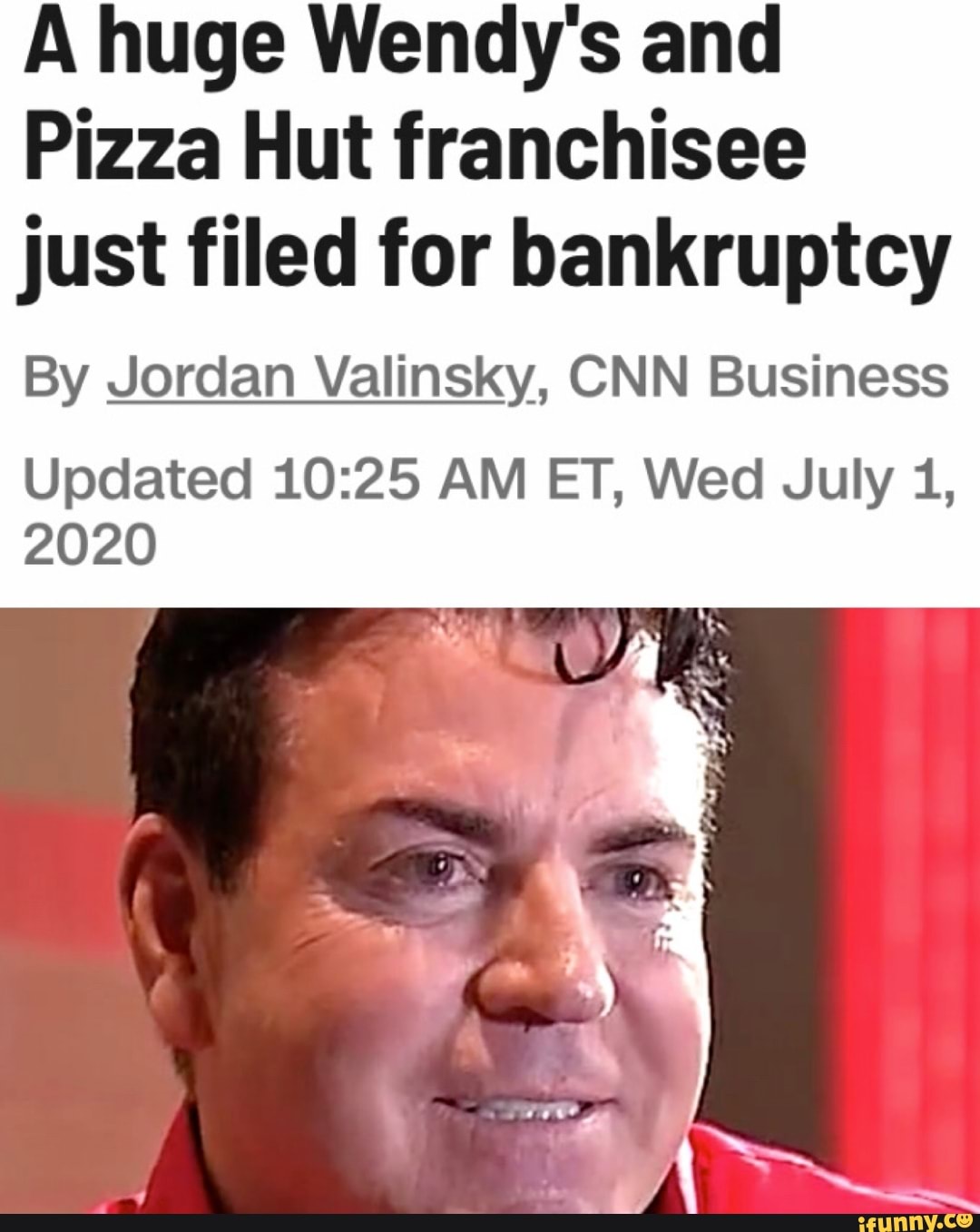 A huge Wendy's and Pizza Hut franchisee just filed for bankruptcy By