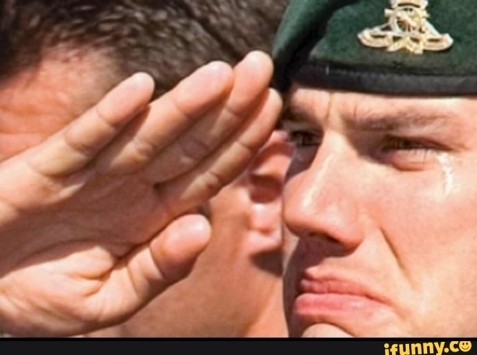 Cryingsalute Memes. Best Collection Of Funny Cryingsalute Pictures On ...