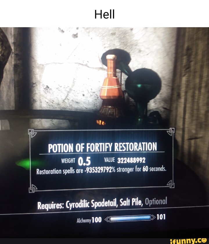 POTION OF FORTIFY RESTORATION WEIGHT VAWE 322488992 Restoration Spells   4ad57543d1a940d3b5dcab972c6cc166841c0dd920c6c5eca2a7333c0596e472 1 