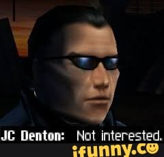 JC Denton: Not interested.
