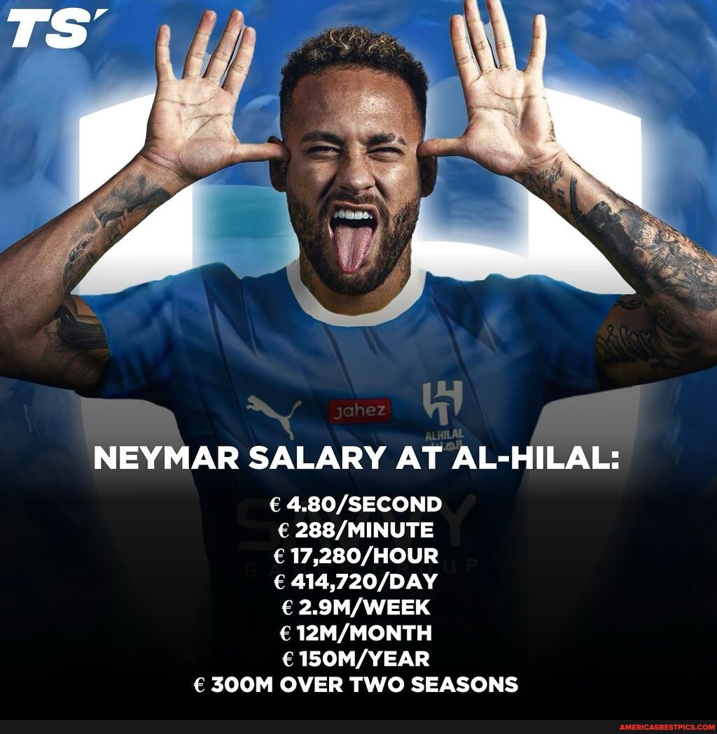 REPORT Neymar to sign with AlHilal his salary second minute hour day ...