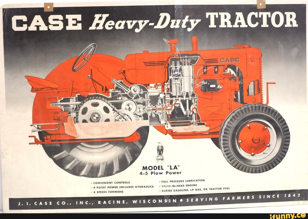 CASE HeavyDuty TRACTOR GAS, OR TRACTOR FUEL 42 MODEL 45 Plow Pow CASE