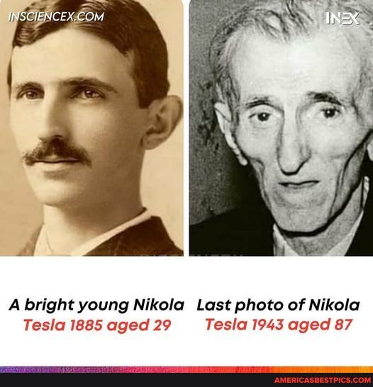 A bright young Nikola Last photo of Nikola Tesla 1885 aged 29 Tesla ...