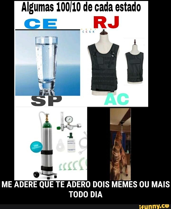 Algumas 100/10 de cada estado
TODO DIA