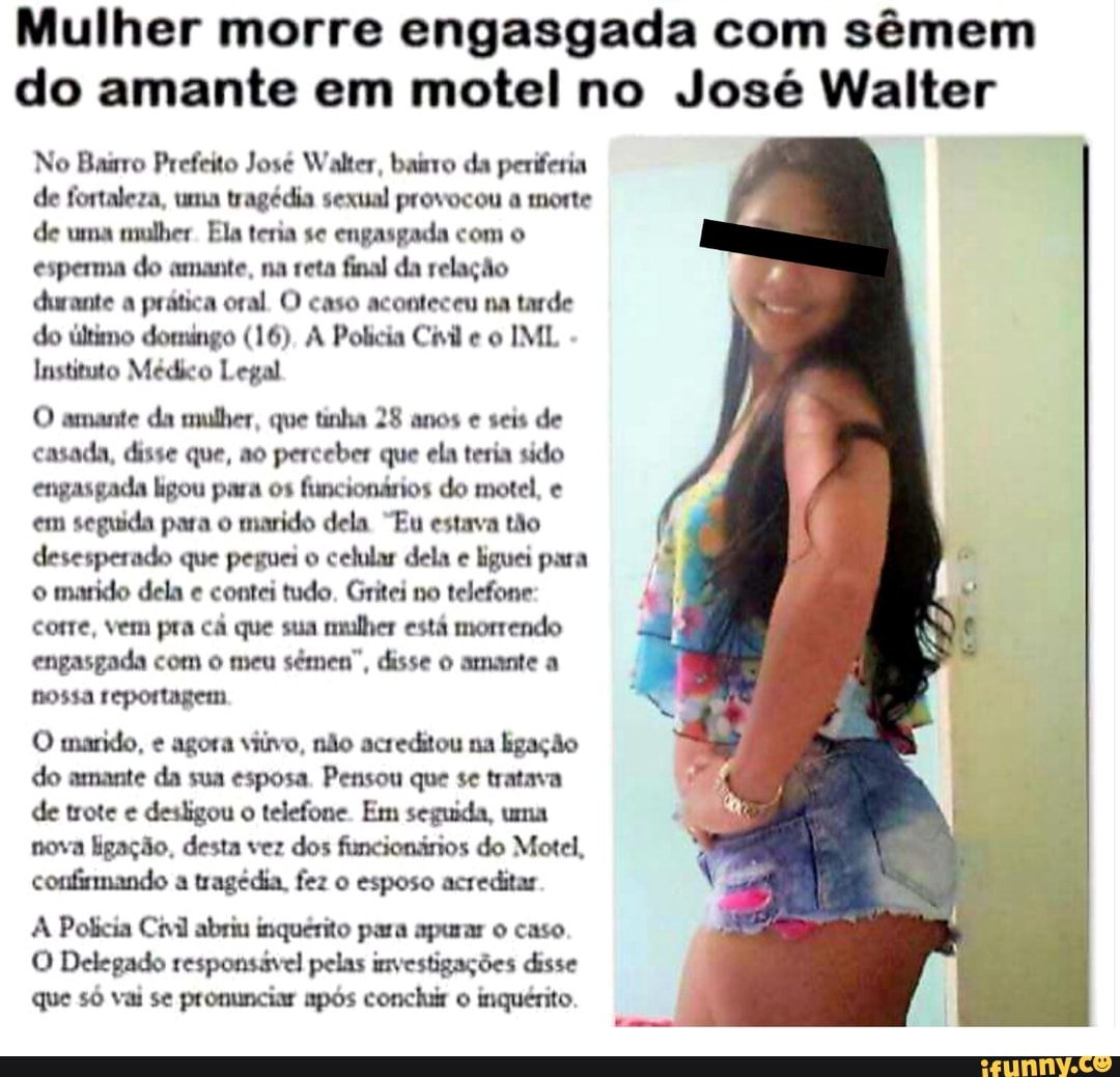 Mulher morre engasgada com sêmem do amante em motel no José Walter No Bairro Prefeito José imagem