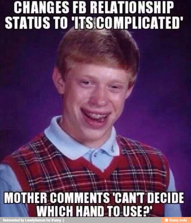 CHANGES FB RELATIONSHIP STATUS TO ITSICOMPLICATED' MOTHER COMMENTS ...