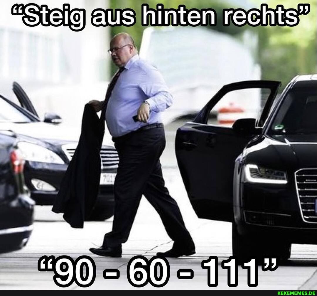 aus hinten