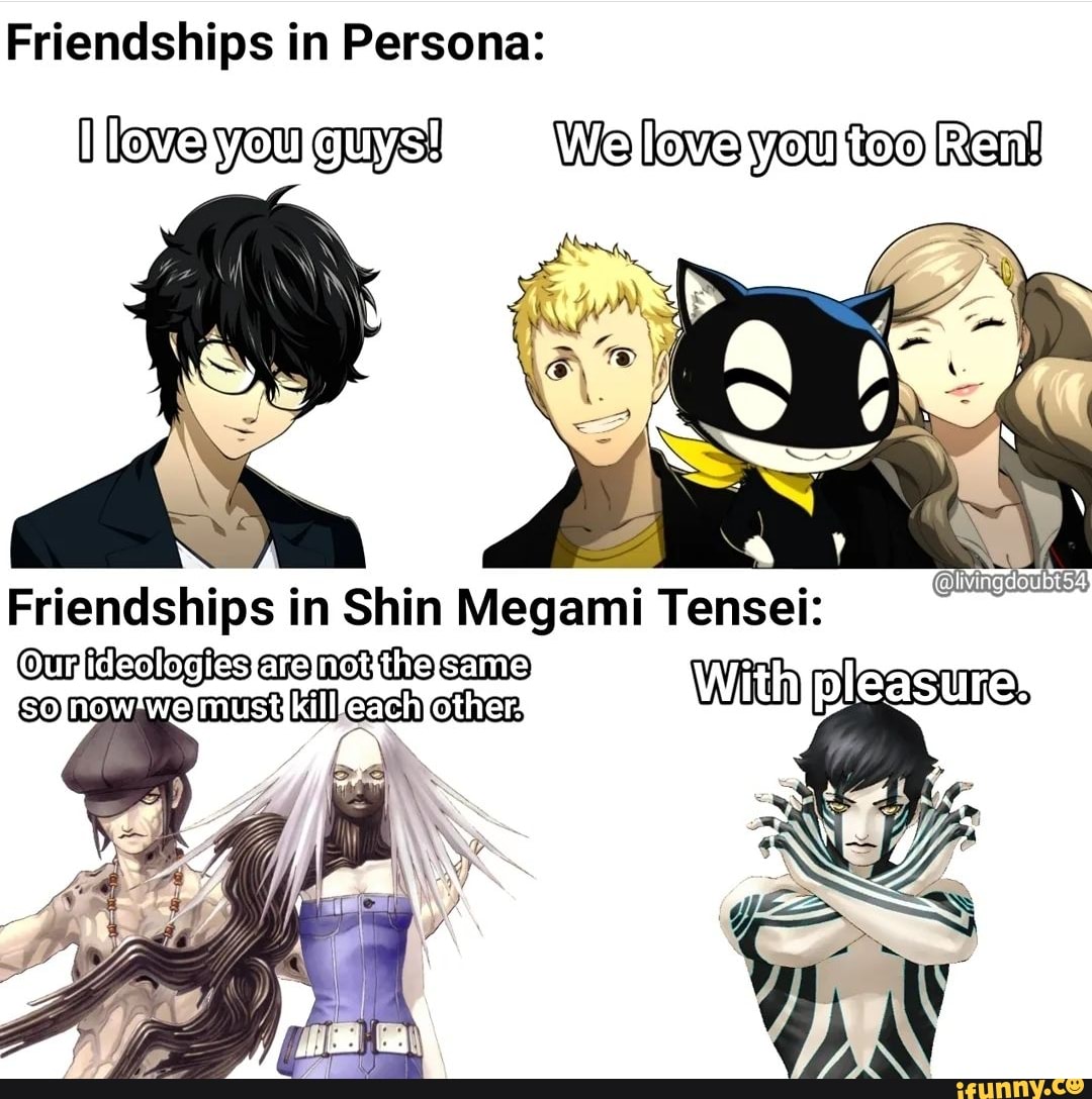 Friendships in Persona: Ilveyougas! Rail Friendships in Shin Megami ...