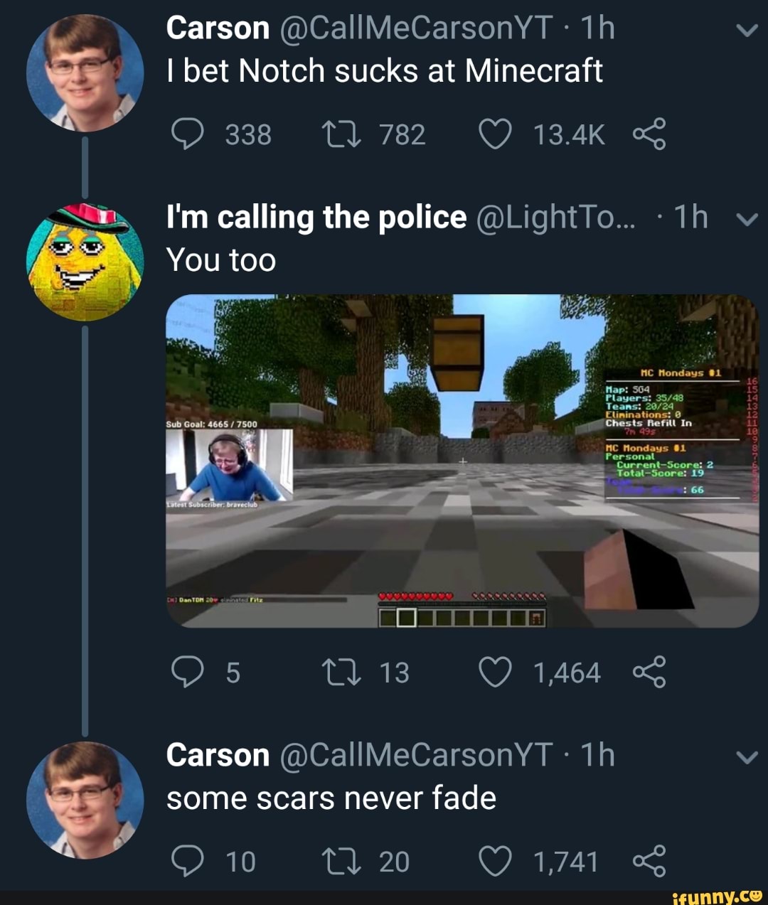 Minecraft Notch Face