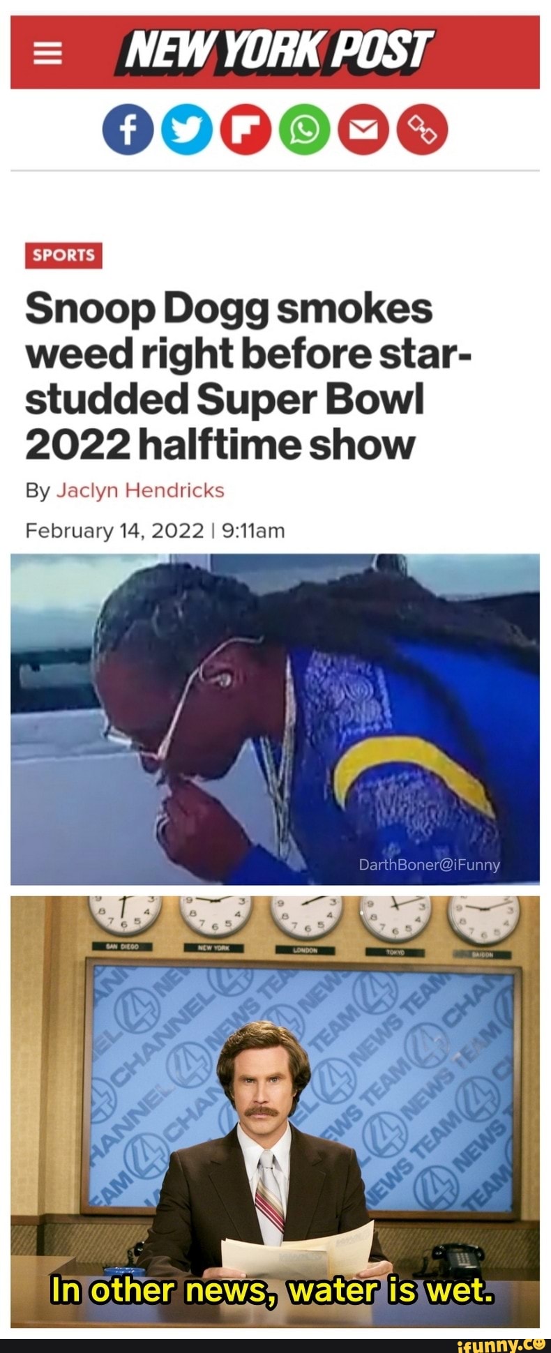 Snoop Dogg smokes weed ahead of Super Bowl 2022 halftime show