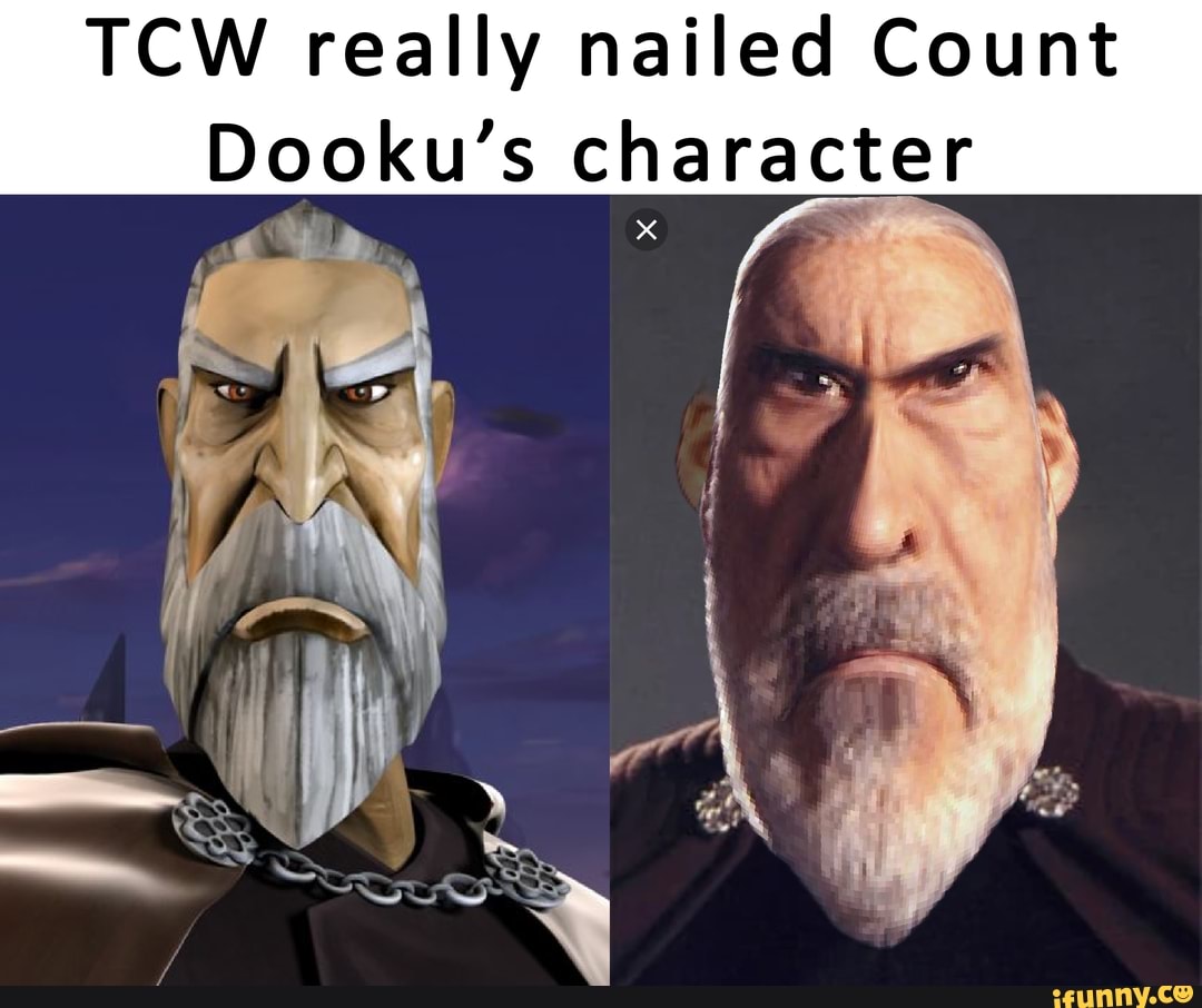 TCW really nailed Count Dooku’s character.