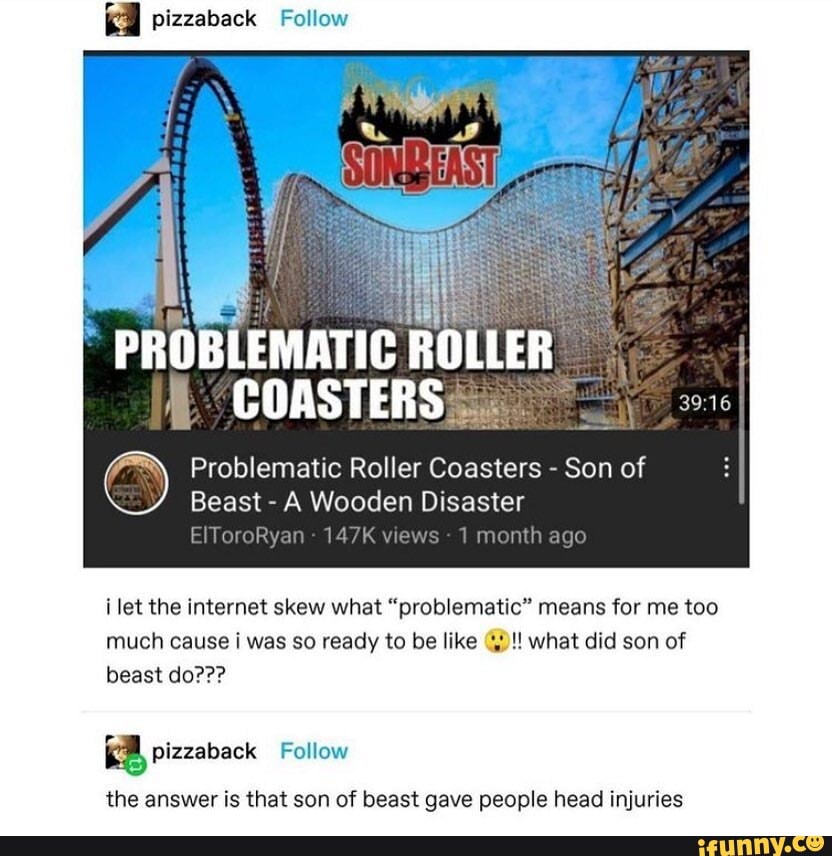 I pizzaback Follow PROBLEMATIC ROLLER COASTERS Problematic Roller ...