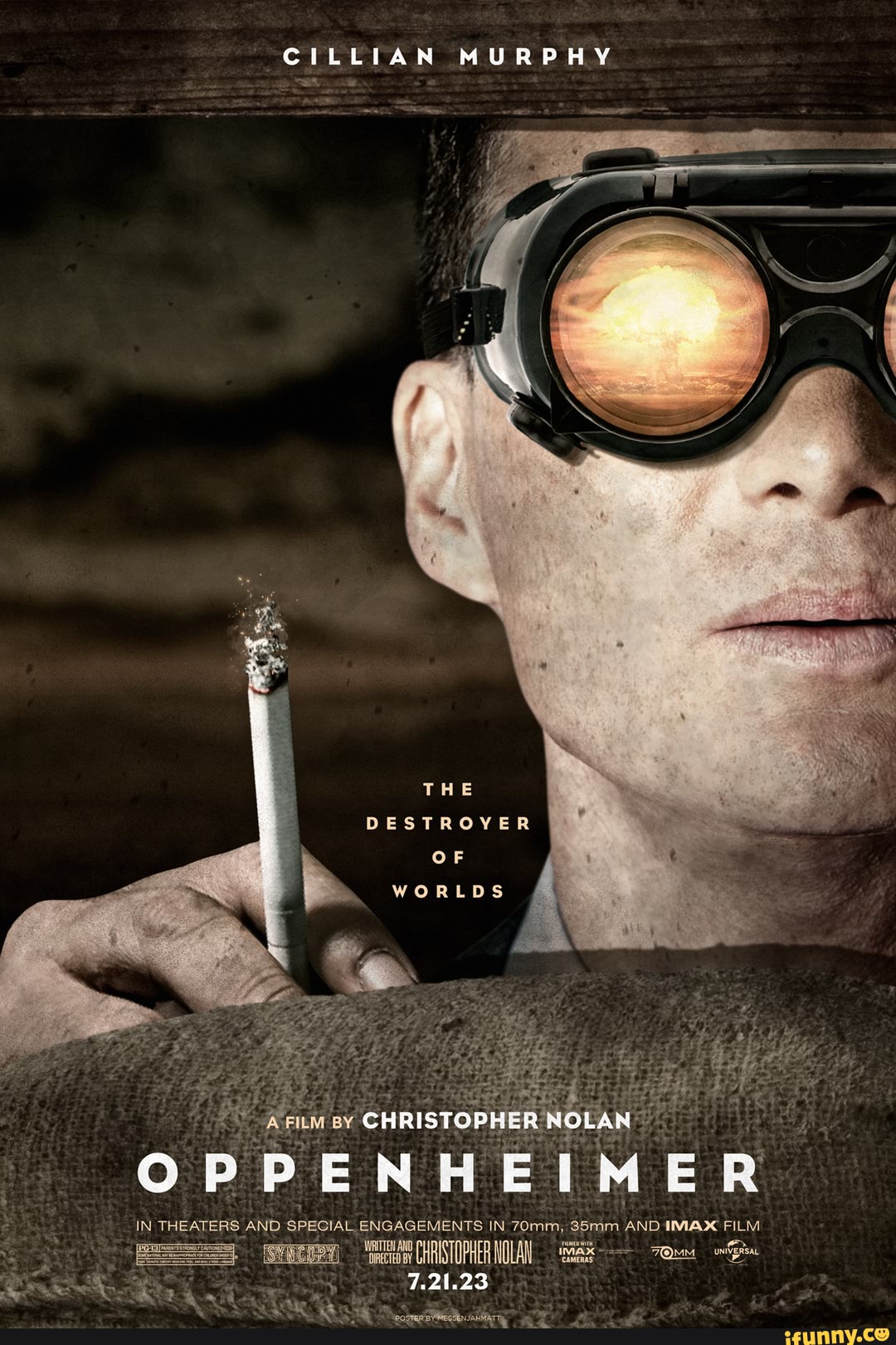 Christopher Nolan's "Oppenheimer" CILLIAN MURPHY THE DESTROYER OF