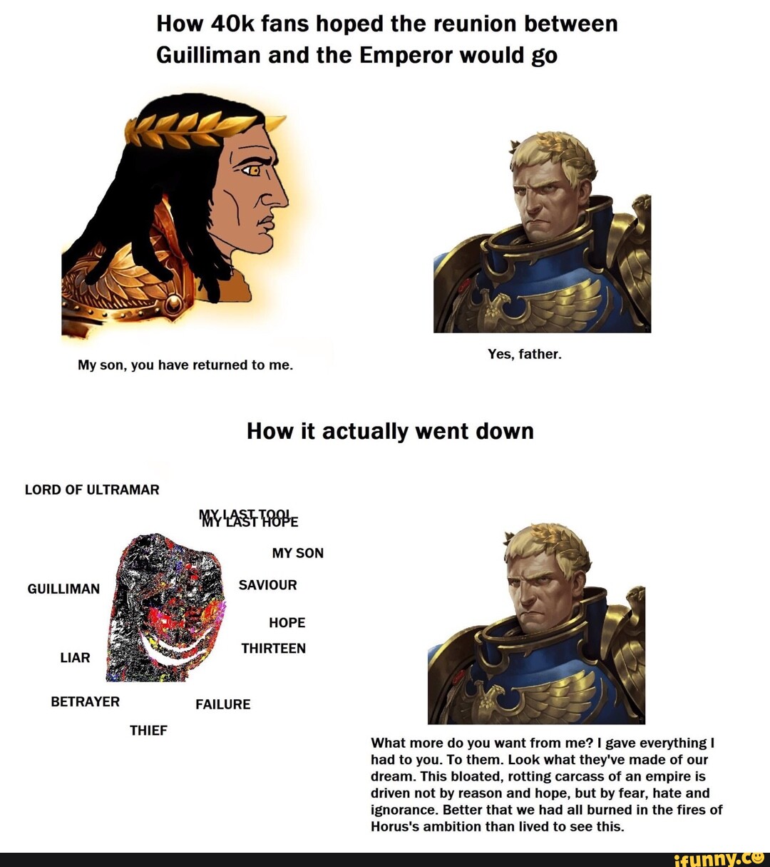 How Fans Hoped The Reunion Between Guilliman And The Emperor Would Go ...