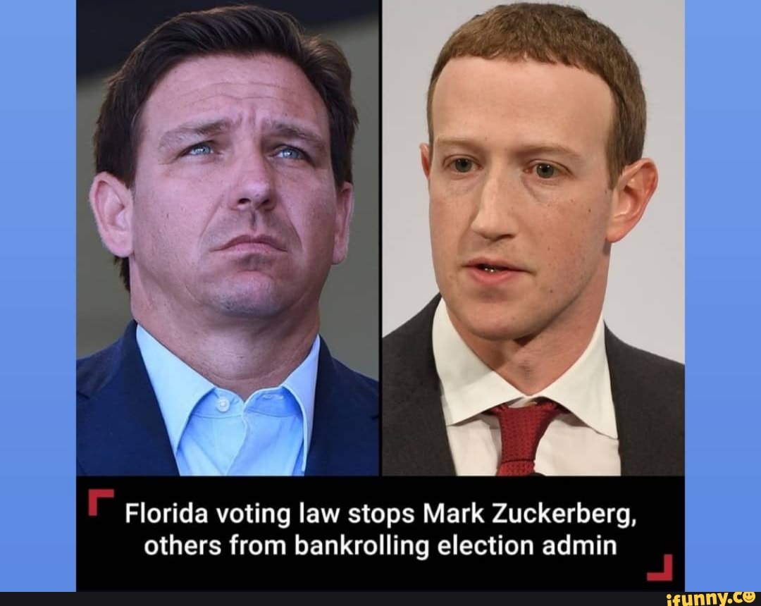 Florida voting law stops Mark Zuckerberg, others from bankrolling election admin