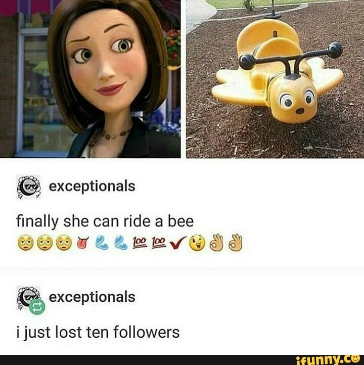 FInally she can ride a bee - iFunny