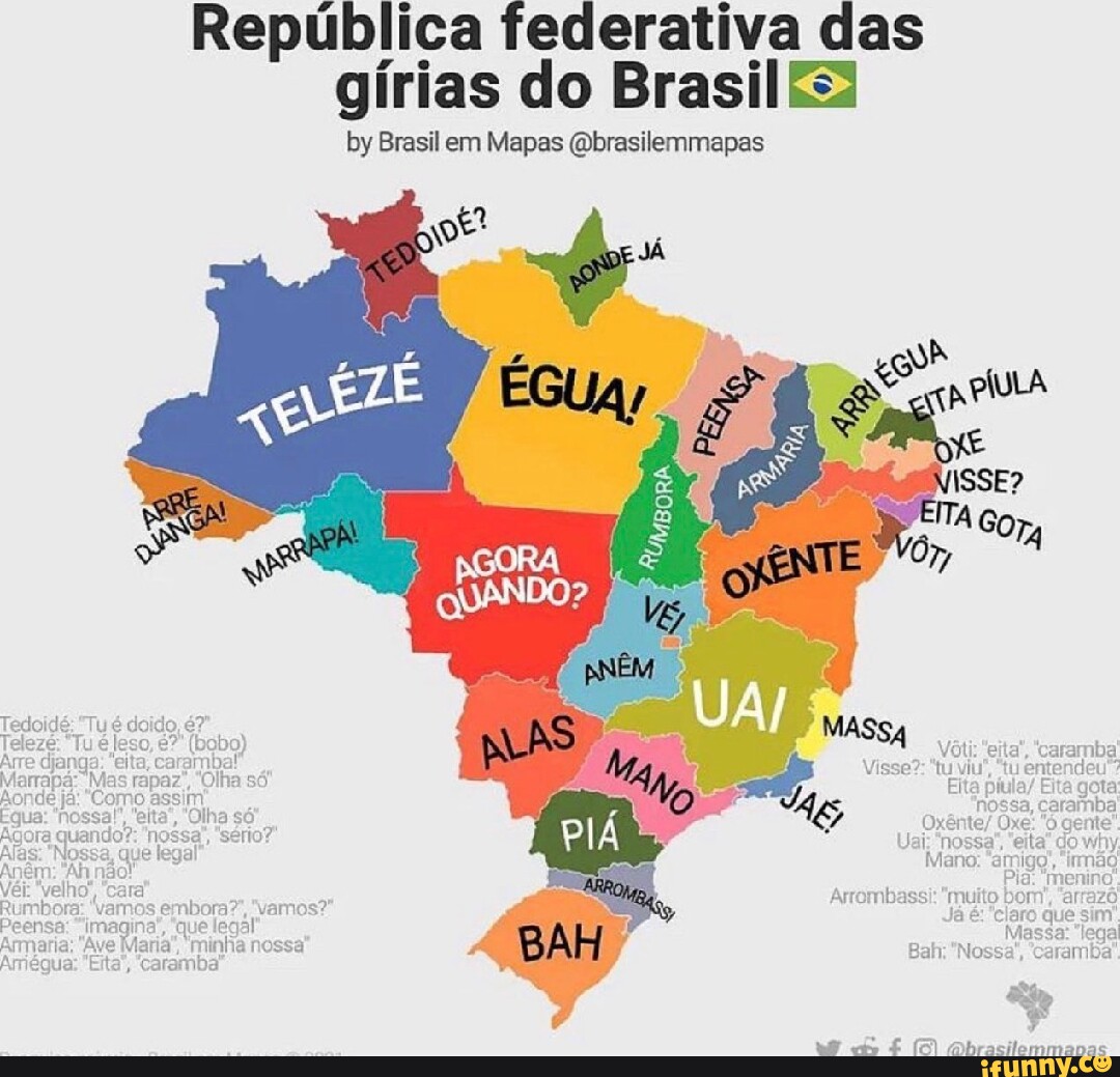 República Federativa Das Gírias Do Brasil By Brasil Em Mapas ...